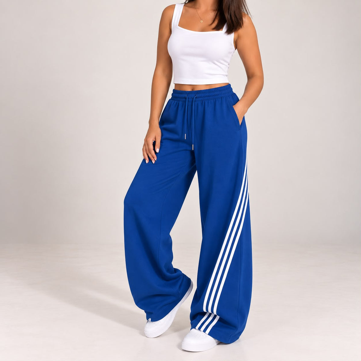 Modern 3-Stripe Wide Pants