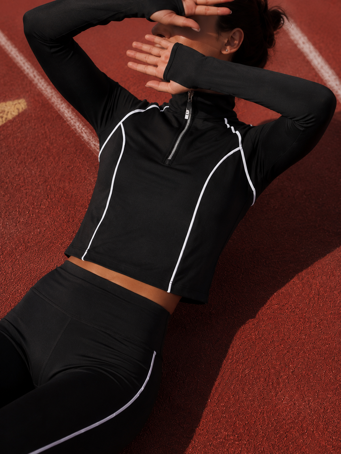 Two-Piece Activewear Set - Slim Line Edition