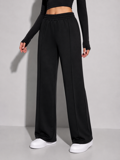 Wide Leg Solid Pants