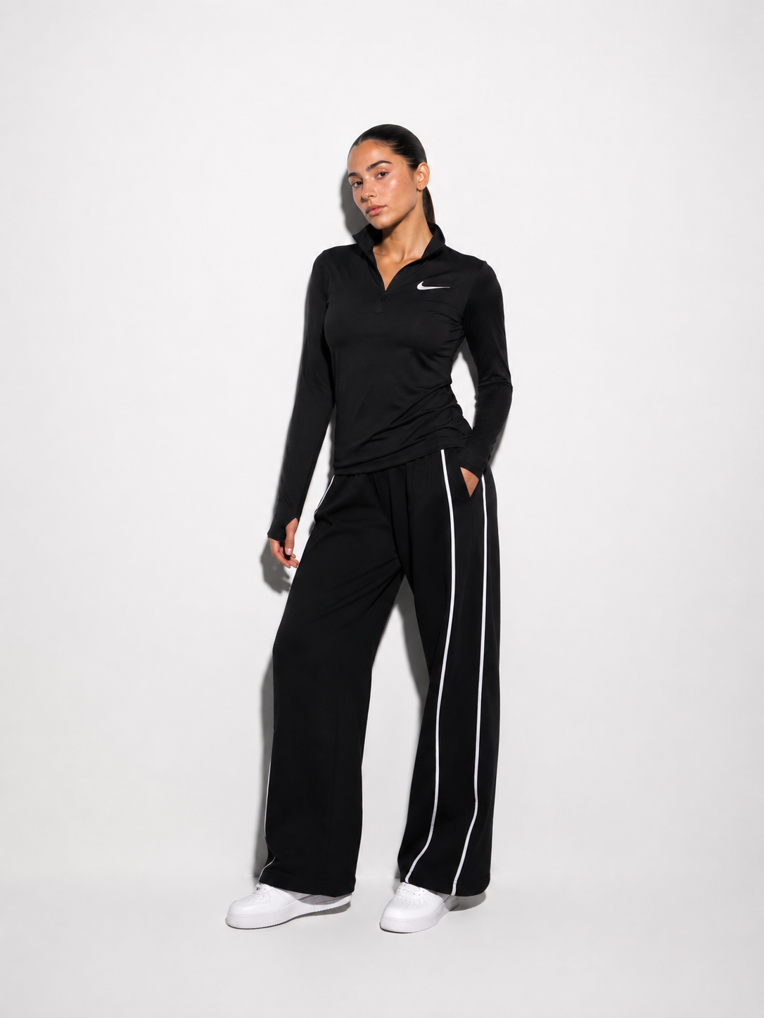 Wide Leg Track Pants